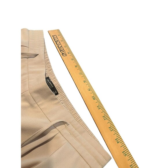 Zara Basic L Tan Beige Flowy Jogger Trousers - Picture 11 of 14